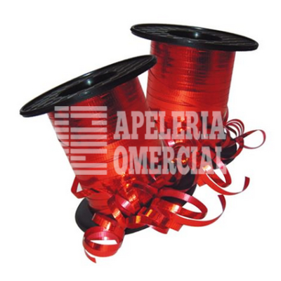 MERCERIA LISTON CURLING METALICO C. ROJO